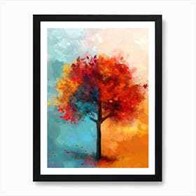 Abstract tree art 2 Art Print