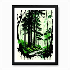 Forest Path 40 Art Print