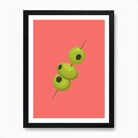Olives On A Stick Art Print