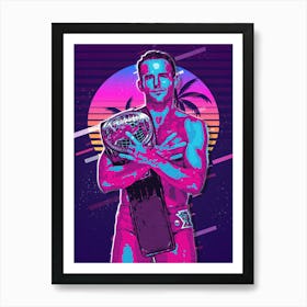 Roderick Strong 80s Retro Art Print