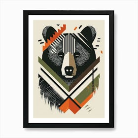 Bear Head Art Print