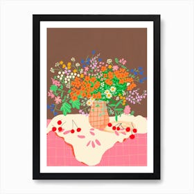 Meadow Flowers Bouquet Art Print