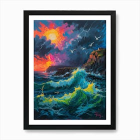 Stormy Seas Art Print