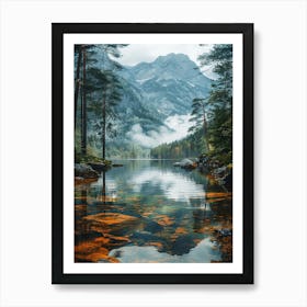 Reflection In A Lake 2 Art Print