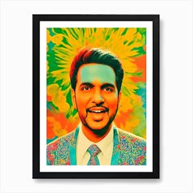 Javed Ali Colourful Pop Art Art Print