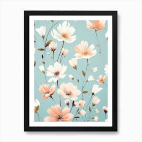 Floral Wallpaper 4 Art Print
