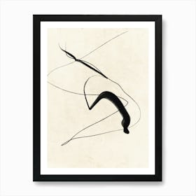 Modern Brush Stroke Art Print