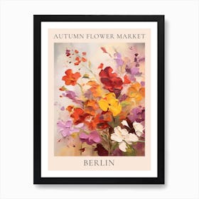 Autumn Flower Market Poster Berlin 2 Art Print