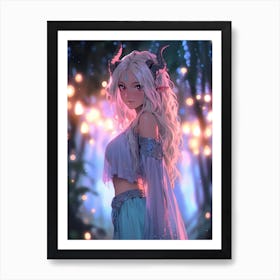 Elf Girl Art Print