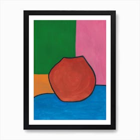 Red Vase Art Print