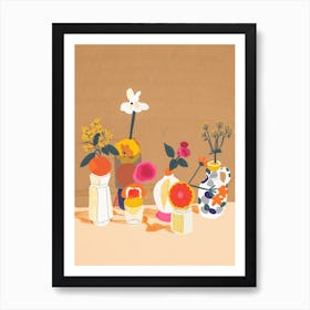 Flowers And Citrus Art Print