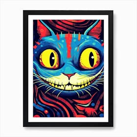 Alice In Wonderland Surreal Cheshire Cat Art Print