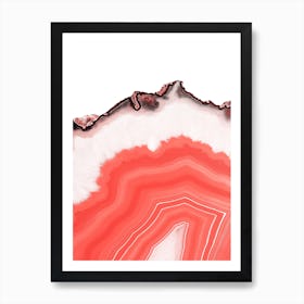 Living Coral Agate Poster