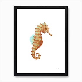 Japanese Seahorse Art Print