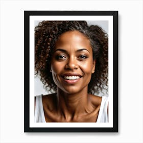 Portrait Of African American Woman Art Print