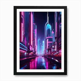 Futuristic City 2 Art Print