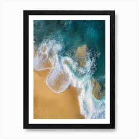 Aerial View Of A Beach 163 Art Print