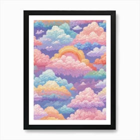 Clouds And Rainbows Art Print