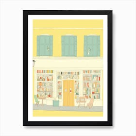 Aix En Provence The Book Nook Pastel Colours 3 Art Print