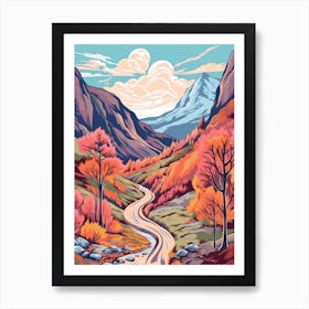 Ben Nevis Scotland 5 Hike Illustration Art Print