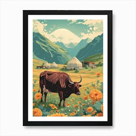 Tibetan Landscape Art Print