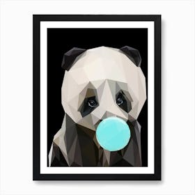 Low Poly Panda Art Print