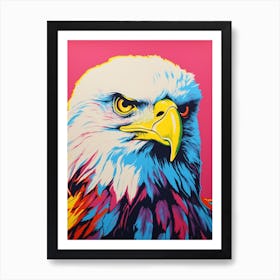 Andy Warhol Style Bird Bald Eagle 1 Art Print