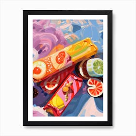 Sushi Oil Painting 1 Art Print