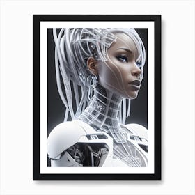 Cyborg Woman Art Print