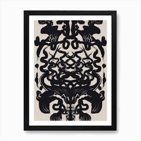 Trachyandra Inkblot Art Print