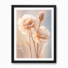 Boho Dried Flowers Rose 10 Art Print