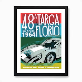 Targa Florio Porsche 904 Art Print