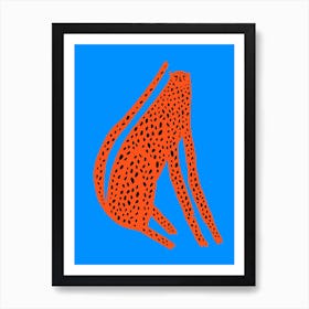 Cheetah Tall5 Art Print