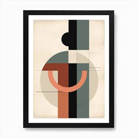 Boho Geometric Minimalism 2 Art Print