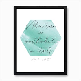 Amelia Earhart Quote Art Print