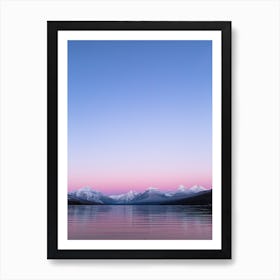 Morning Sunrise Mountain View Art Print