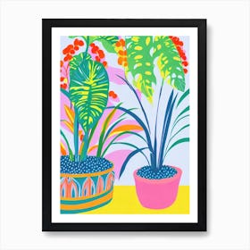 Ti Plant Eclectic Boho Art Print