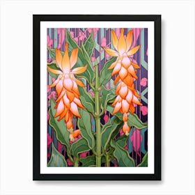 Mexican Style Cactus Illustration Christmas Cactus 3 Poster