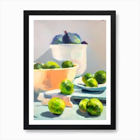 Brussels Sprouts 2 Tablescape vegetable Art Print
