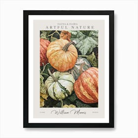 William Morris Pumpkins Decor Autumn Fall Painting Exhibition Art Print