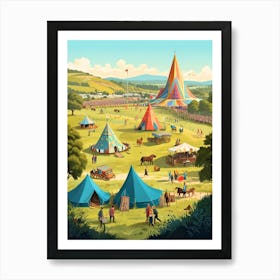 Festival Of Tents Art Print