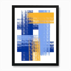 Blue Rays One Art Print