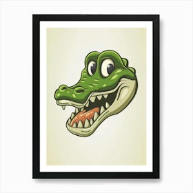 Alligator Head 2 Art Print