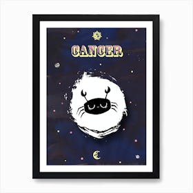 Zodiac Cancer Art Print