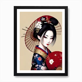 Geisha 11 Art Print