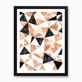 Abstract Triangles 1 Art Print