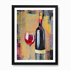 Cinsault Rosé Oil Painting Cocktail Poster Art Print