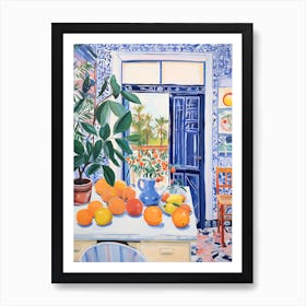 Matisse Inspired Fauvism Italian Kitchen Poster Art Print