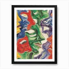 Faces Of The World 3 Art Print