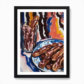 Chocolate Eclairs Painting 2 Poster